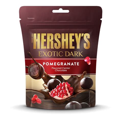 HERSHEY'S Exotic Dark Pomegranate Flavor .